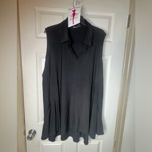 Women In Control Black Collar Blouse